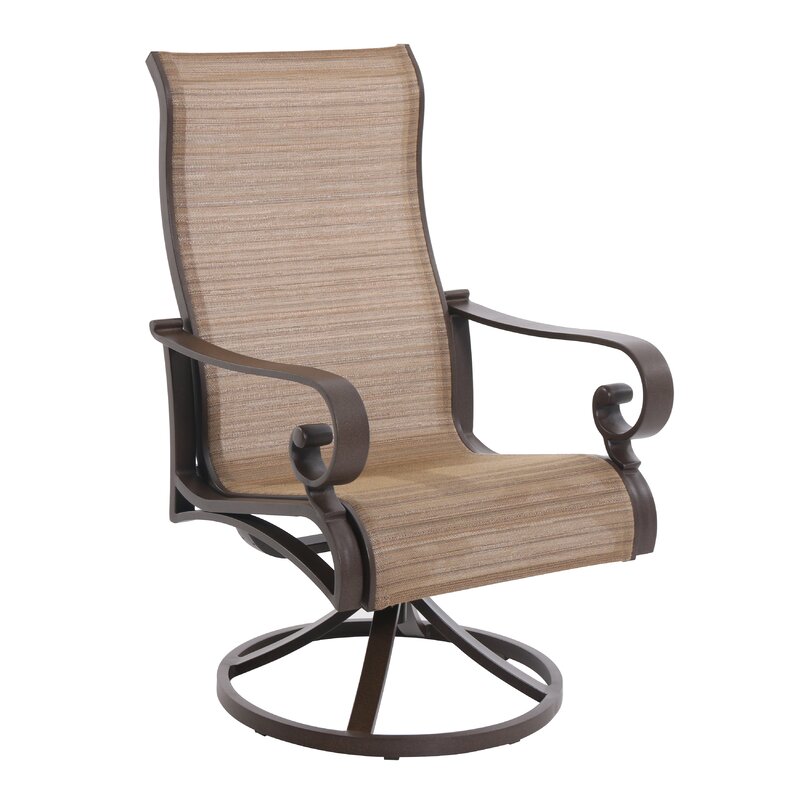 Royal Garden Rivera Swivel Patio Dining Chair Reviews Wayfair   Rivera Swivel Patio Dining Chair 